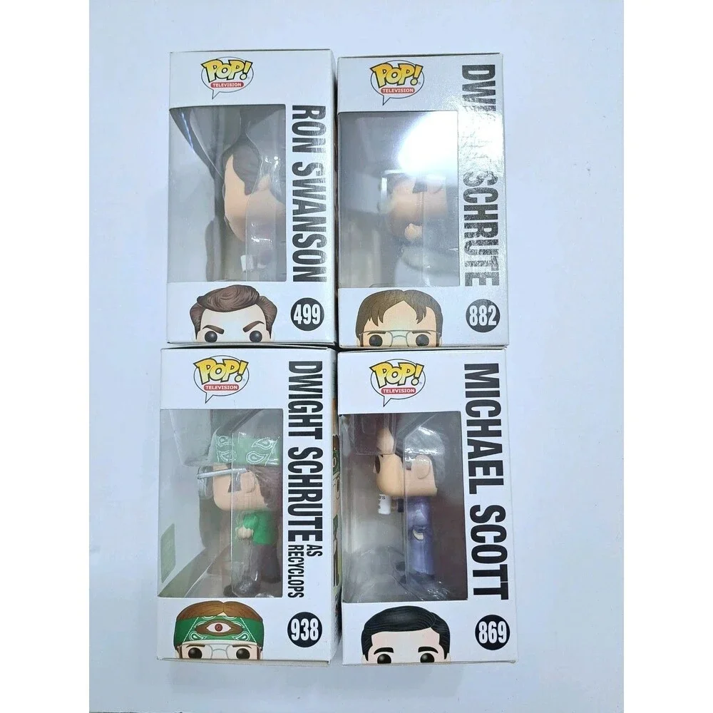 Funko Pop Office Lot of 4 Michael Scott Dwight Schrute Ron Swanson 499 938 869